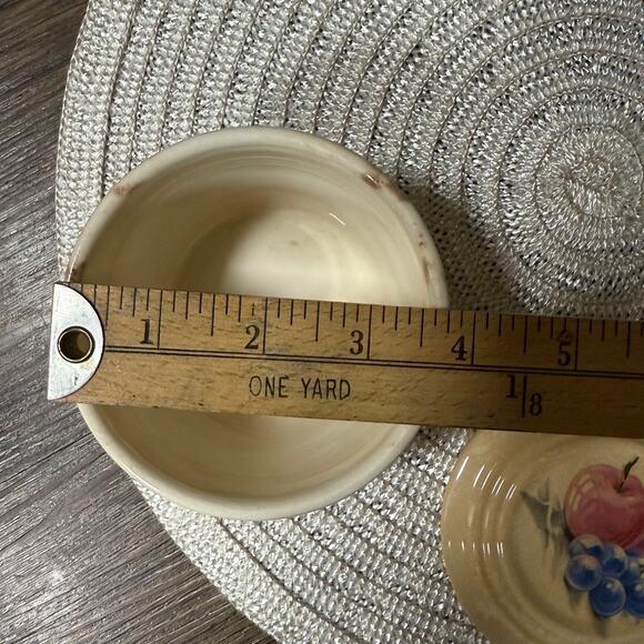 Vtg KNOWLES UTILITY WARE Fruit Lidded Refrigerator Bowl 40-12 USA Dmg READ - Picture 6 of 11